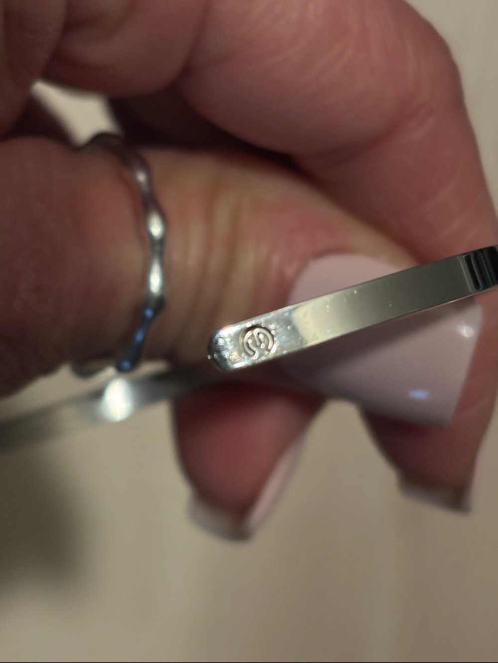 Mantra Bands Silver Tone Inspirational Cuff Bracelet Set - Picture 9 of 11